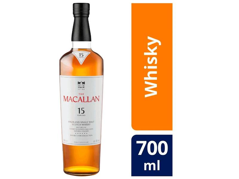 Whisky The Macallan Double Cask Single Malt 15 Anos Escocês 700ml
